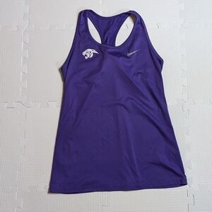 Nike Women's Kansas State Wildcats Purple Tank Racer back Medium